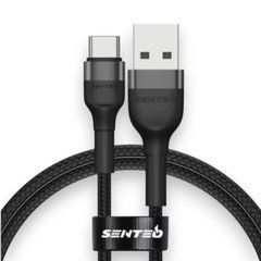USB cable Senteo SM-05 Onyx series 3A USB-A to USB-C 1m Black
