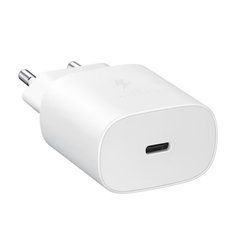 Мережевий зарядний пристрій Samsung EP-TA800/25W PD USB-C Power Adapter with USB-C to C cable White