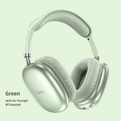 Навушники накладні HOCO W35 Air Triumph BT headset Green