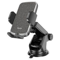 Автотримач Hoco CA95 Polaris push-type telescopic suction cup car holder Чорний