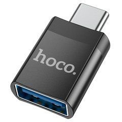 Перехідник HOCO UA17 Type-C male to USB female USB3.0 adapter Black