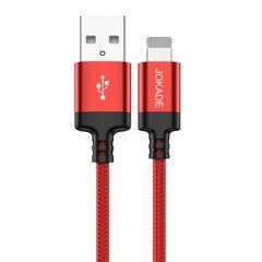 USB кабель Jokade JA001 Smart charging Lightning 1m Black/red