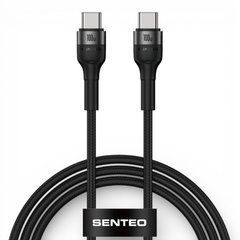 USB cable Senteo ST-01 Montes series 100W USB-C to USB-C 1,2m Black