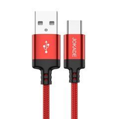 USB кабель Jokade JA001 Smart charging Type-C 1m Black/red