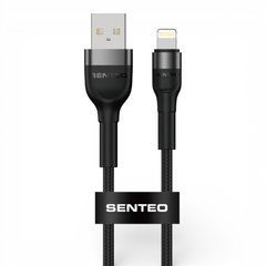 USB cable Senteo ST-01 Montes series 30W USB-C to Lightning 1,2m Black