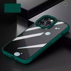 Чохол JQF evoclear (PC+TPU) case для iPhone 13 Pro Dark green