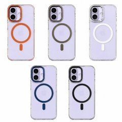 Чохол Avantis Clear Color Ring Magnetic case for iPhone 17 Orange