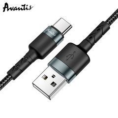 USB кабель Avantis AC-46t charging data cable Type-C Black