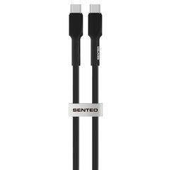 USB cable Senteo SL-03 Silica Gel 100W USB-A to Type-C 1m Black