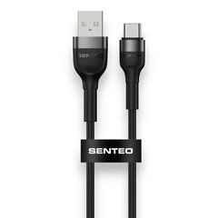 USB cable Senteo SL-03 Silica Gel 3A USB-A to Type-C 2m Black