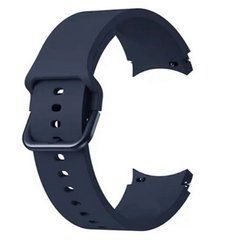 Ремінець для Samsung Gear S3/S4 20mm Silicone (мет.застібка) Dark Blue