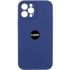 Silicone Full case with Camera Protection для iPhone 15 Plus Navy blue