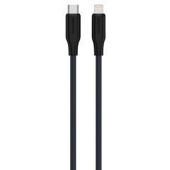 USB cable Senteo SL-04 Embossed Silicone USB-C to Lightning 30W 1m Black