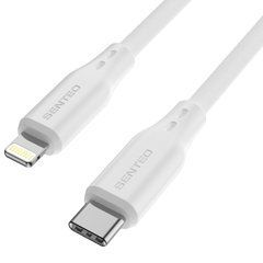 USB cable Senteo SL-05 Foamed Silicone 30W USB-C to Lightning 1m White