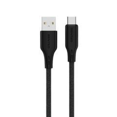 USB cable Senteo SL-05 Foamed Silicone 3A USB-A to USB-C 1m Black