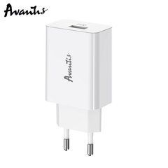 Мережевий зарядний пристрій Avantis A425 QC3.0 single port 3.0A/18W White