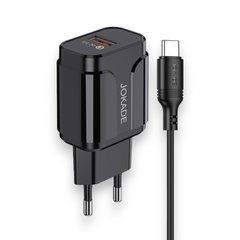 МЗП Jokade JB020 Single port Smart 18W/QC3.0 Type-C Black
