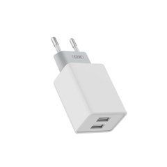 МЗП XO L65 2.4A/2USB + microUSB White