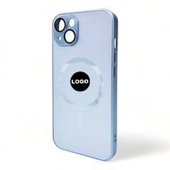 Чохол AG Glass Matte case with MagSafe для iPhone 14 Pro Max Sierra blue