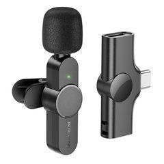 Мікрофон Петлічний BOROFONE BFK12 Trophy lavalier ws digital microphone Type-C чорний