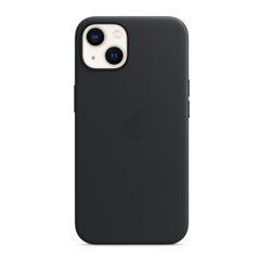 Чохол Leather case Original with MagSafe для iPhone 14 Midnight