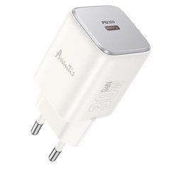 Мережевий зарядний пристрій Avantis A897 GaN single port PD30W White