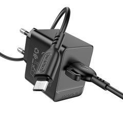 МЗП BOROFONE BAS12A Erudite single port 18W/QC3.0/1USB + Micro чорний