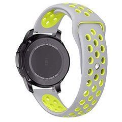 Ремінець Universal Nike 22mm (для Xiaomi, Huawei, Samsung) White-Yellow